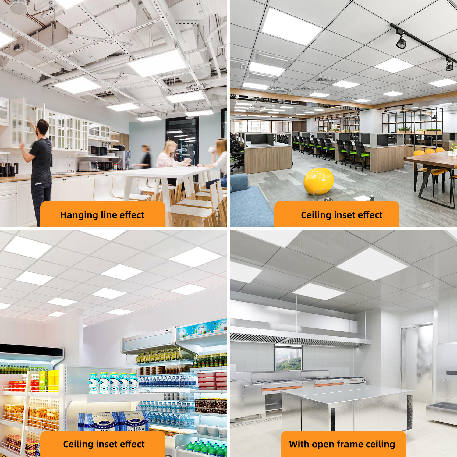 30w 40w 50w recessed square ceiling 120x60 2x2 2x4 600x600 60x60 aluminum edge slim backlit led flat panel lights