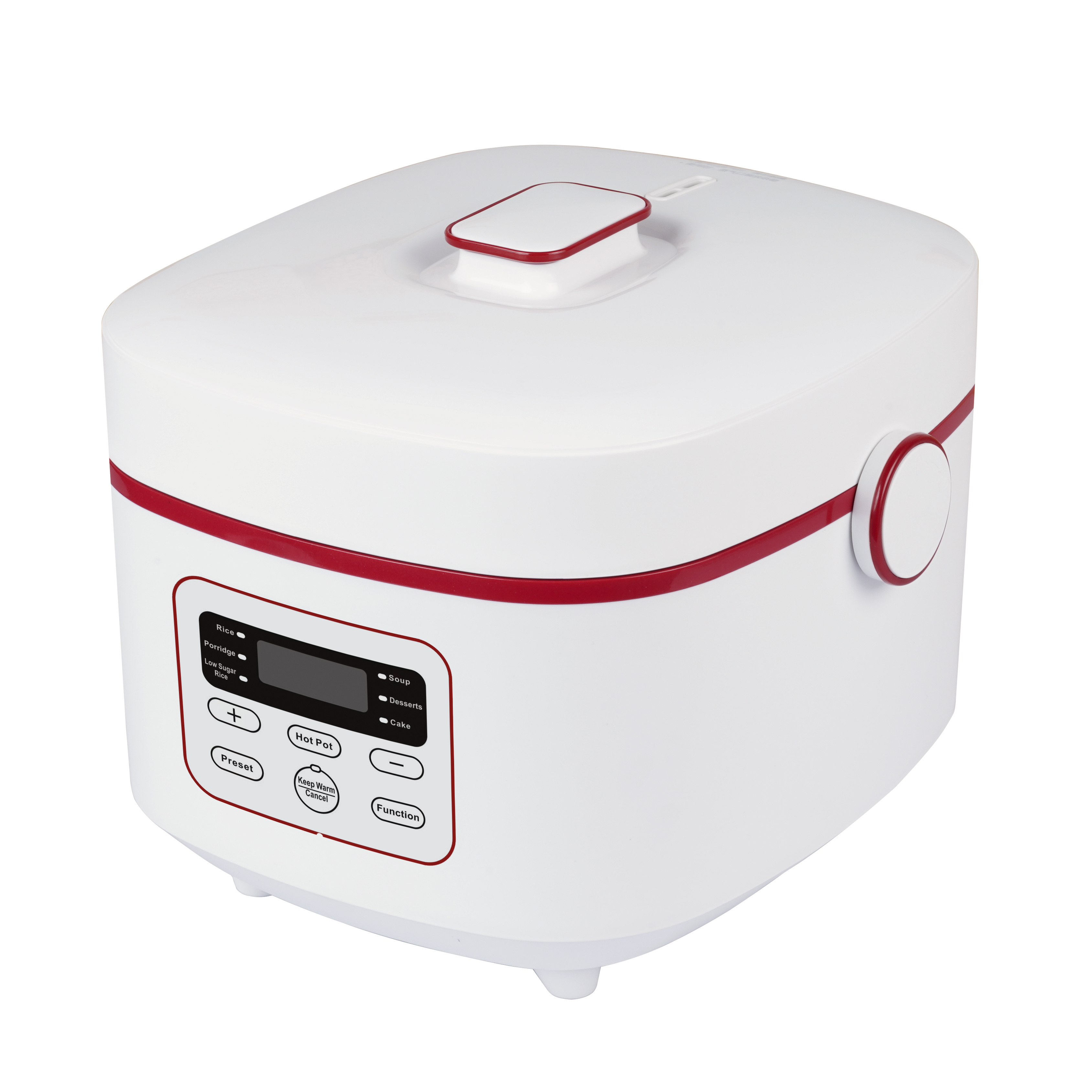 Practical household multi-function 3L smart button style rice cooker is simple and can be hot pot