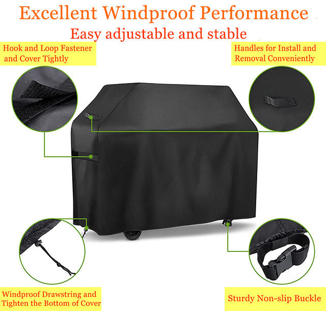 Waterproof Dust proof Windproof Anti UV and Tear Resistant  Gas BBQ Grill Cover Patio Outdoor Barbecue BBQ Grill Cover