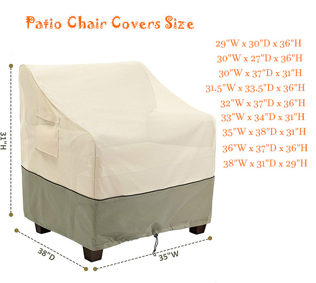 Outdoor Furniture Patio Waterproof Clearance Lounge Deep Seat Cover Lawn Furniture  Covers Chair Covers