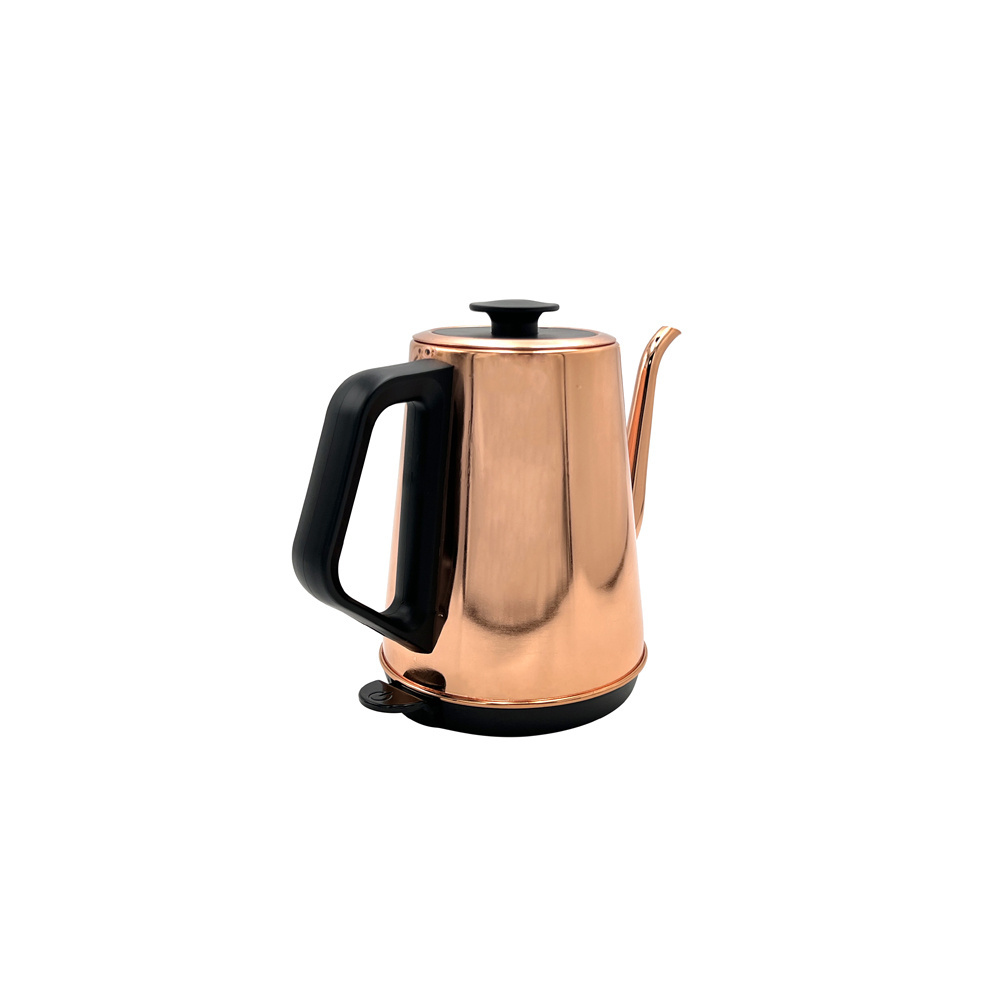 Yonsa China Food Grade ss304 Stainless Steel Black Gold White 1L Coffee Water Tea Best Gooseneck Electric Kettle