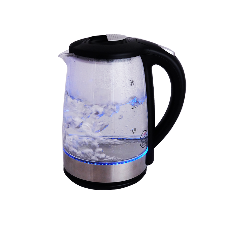 Yonsa Electric Kattle Canton Fair Glass Blue Light Kettle Wholesale And Teapot