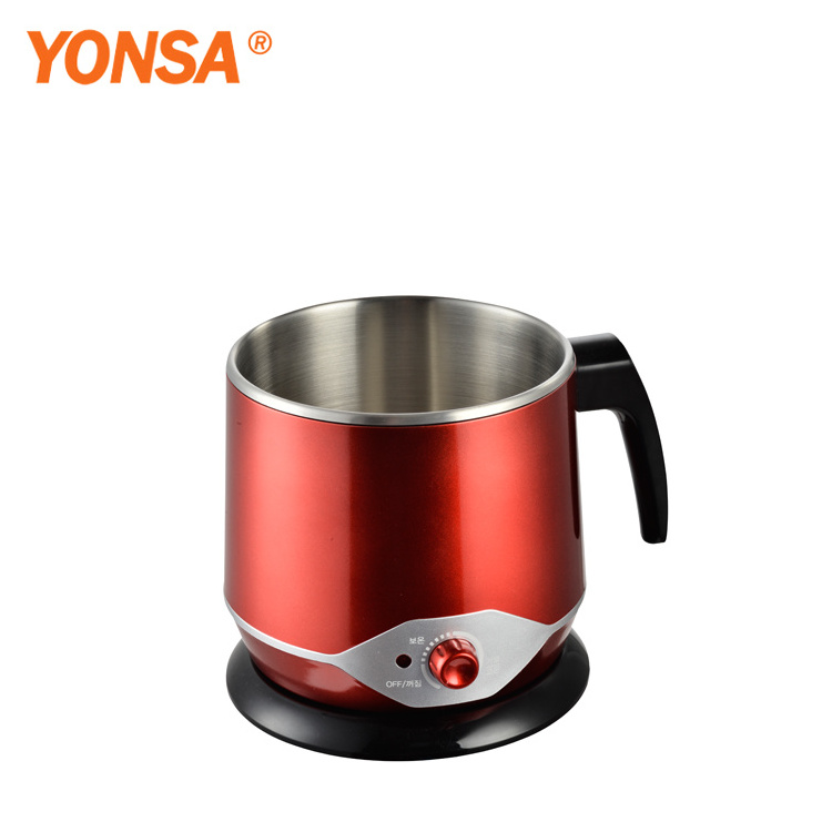 Yonsa Hot Sale 1.5L Mini Multi-Function Double Wall Kettle Electric Noodle Pot