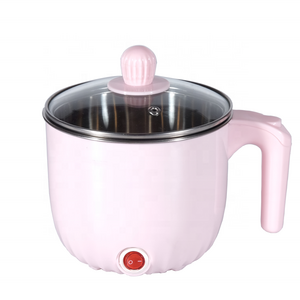 Pink Cordless Cooker Korean Electric Noodle Pot With Temperature Control