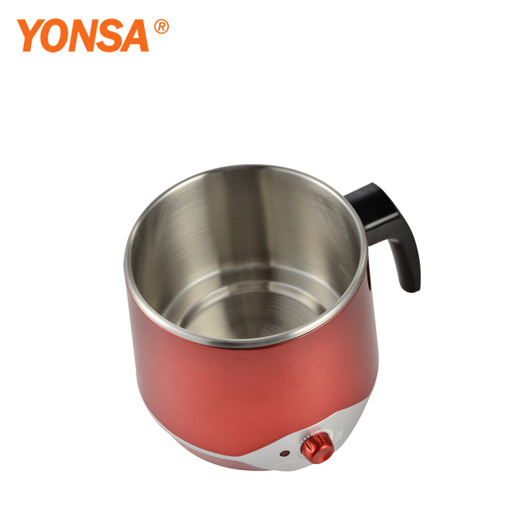 Yonsa Hot Sale 1.5L Mini Multi-Function Double Wall Kettle Electric Noodle Pot