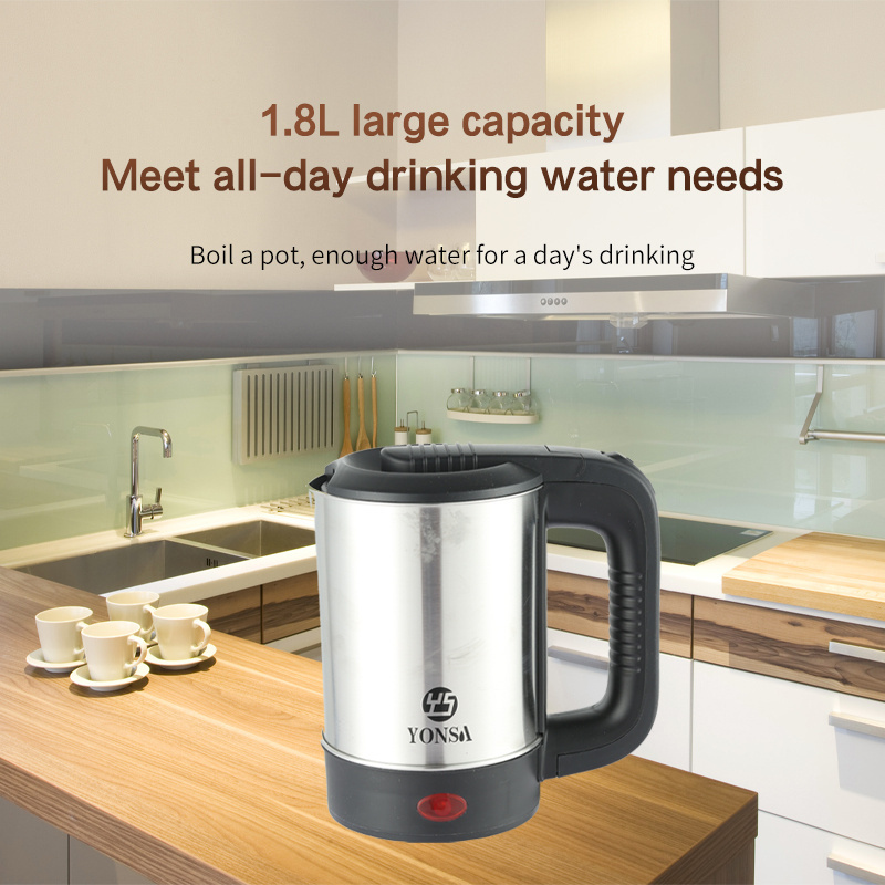 HIgh Quality Portable 0.8L Small Capacity Thermo Water Tea Coffee Boiler Stainless Steel Electric Kettle