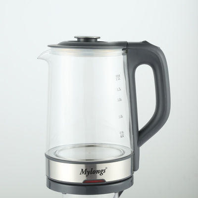 Portable Thermo Coffee Tea Water Boiler Electric Glass Kettle Multifunction  Keep Warm Transparent teapot