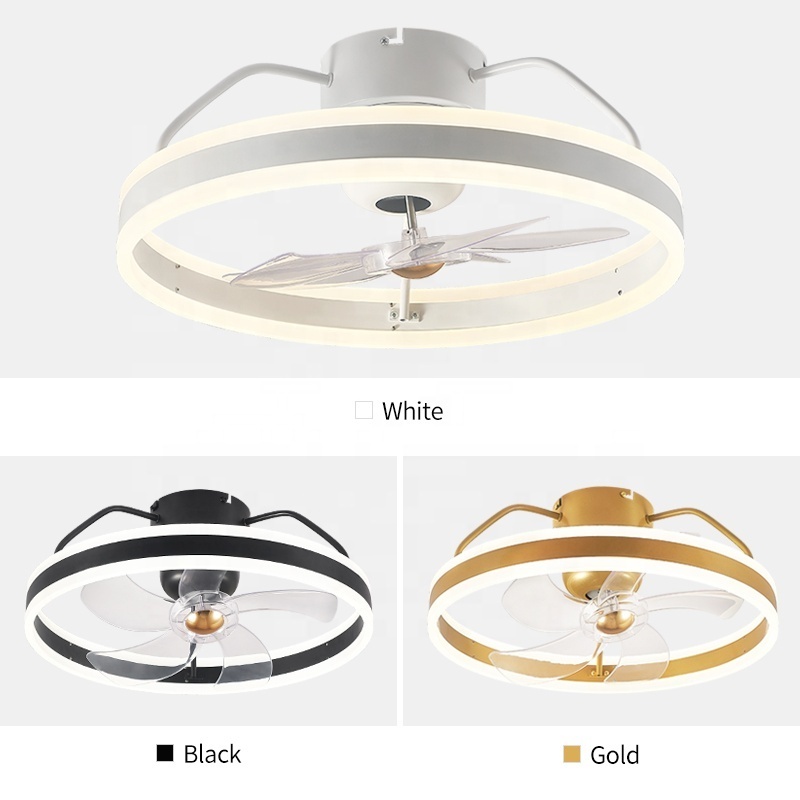 XD74 Bladeless ceiling fan with light fan lamp with App control Tuya Alexa Google control