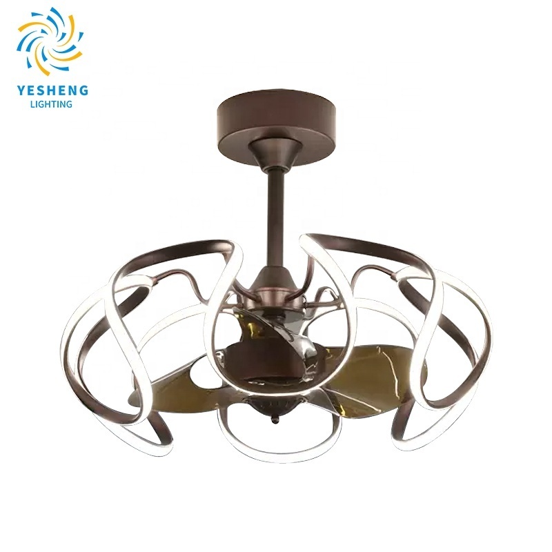 745B chandelier ceiling fan with light with remote 60cm 3 color  Simplicity fan chandelier