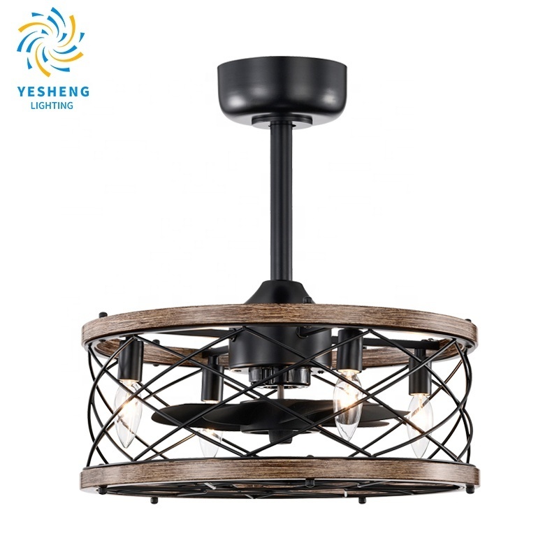 D063 chandelier ceiling fan with light with remote 46cm 3 color  Simplicity fan chandelier