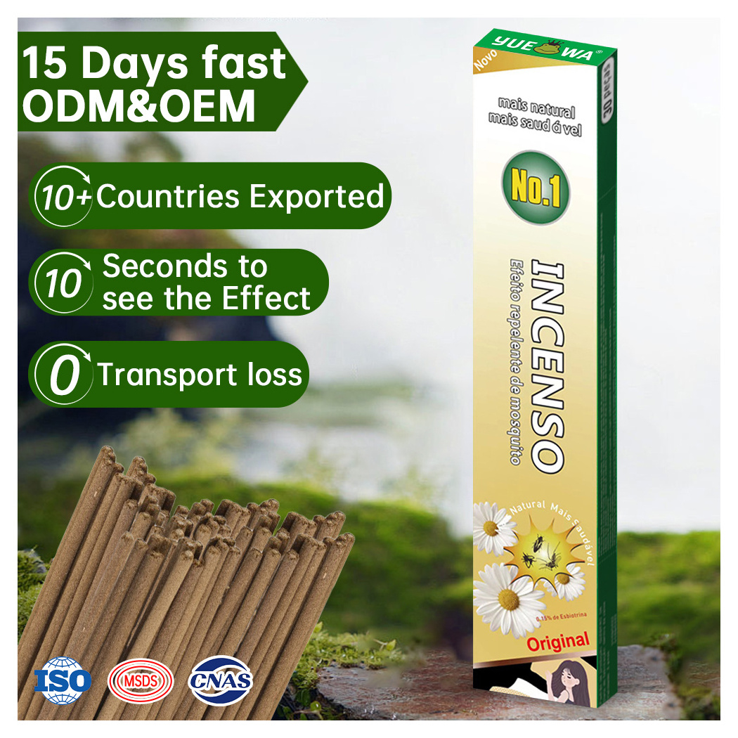 High Burning Stability Powerful Outdoor Disposable Long Lasting Effect Sandalwood Pest Control Mosquito Repellent Stick