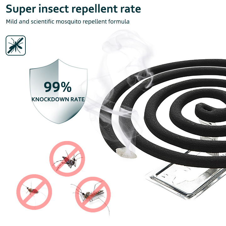 Hot China Factory OEM Long Lasting Natural Formula Indoor Non-stringent Black Mosquito Repellent Coil