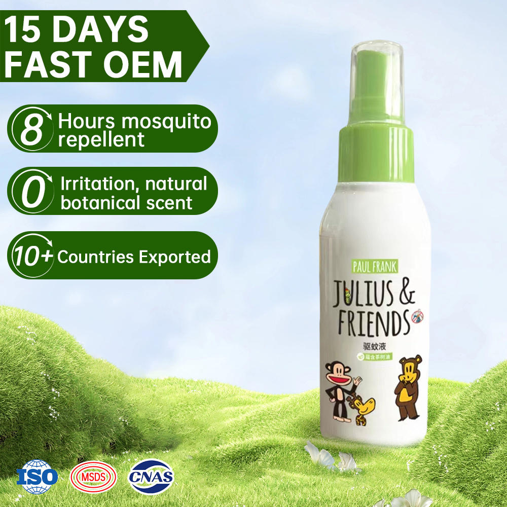 Factory Wholesale OEM Eco-friendly Pest Repellent Mosquito and Fly Exterminator Natural Fragrance Non-Stinging Spray