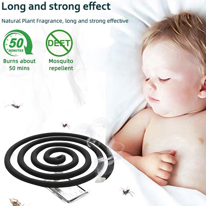 Hot China Factory OEM Long Lasting Natural Formula Indoor Non-stringent Black Mosquito Repellent Coil