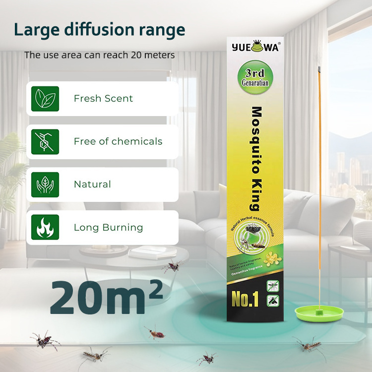 Factory Direct Sale Outdoor Pleasant Smell Mosquito Fly Repellent Stick Incense Mosquito Killer