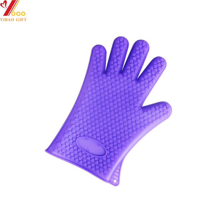 Silicone Heat Resistant Gloves Insulated Waterproof Bbq Oven Silicone Gloves with Cotton Liner Silicone Pot Holders DIY Maker