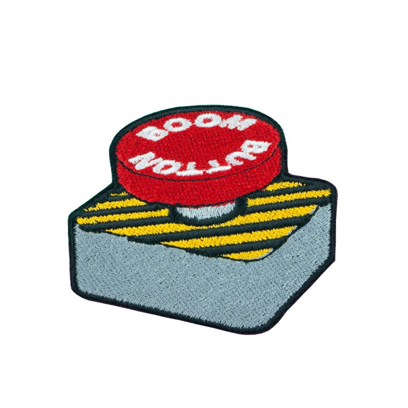 Custom Fabric Embroidered Patch Badges Sew Iron On Embroidery Patches Clothing Woven Patch