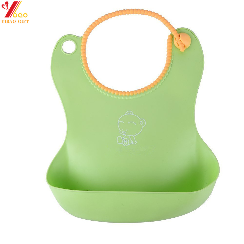 Printing Bpa Free Soft Feeding Custom Baberos De Pacifier Long Sleeved Kids Silicona Waterproof Bib Silicone Baby Bib Set