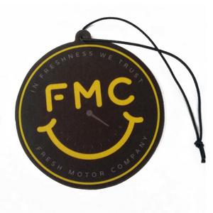 Promotional Gifts Circle Hanging Fragrance Custom Logo Paper  Air Freshener Car Perfume Scent Car Air Freshener