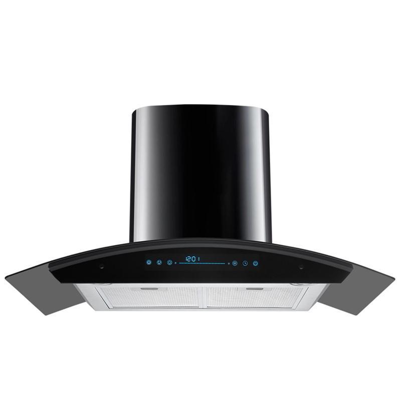 LED lightWall Mounted Range Hood Cooker Hood Touch Switch Chimney Hood