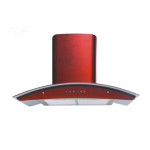 Kitchen Cooking Appliance Wall Mounted Kitchen Chimney Spare Parts Range Hood Black Titanium Chimney Copper Motor 180W 600/900mm