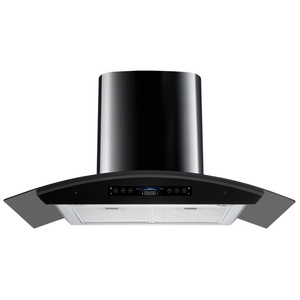 LED lightWall Mounted Range Hood Cooker Hood Touch Switch Chimney Hood