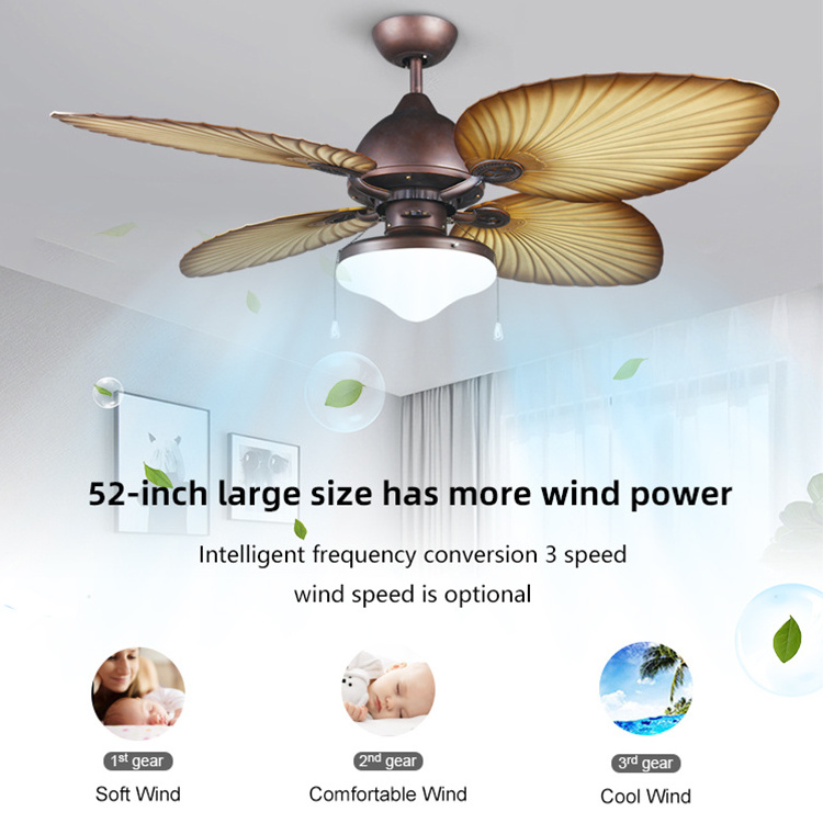 2024 Designer Fancy Smart Decorative Flush Mount Bedroom Application Ceiling Fan With Light