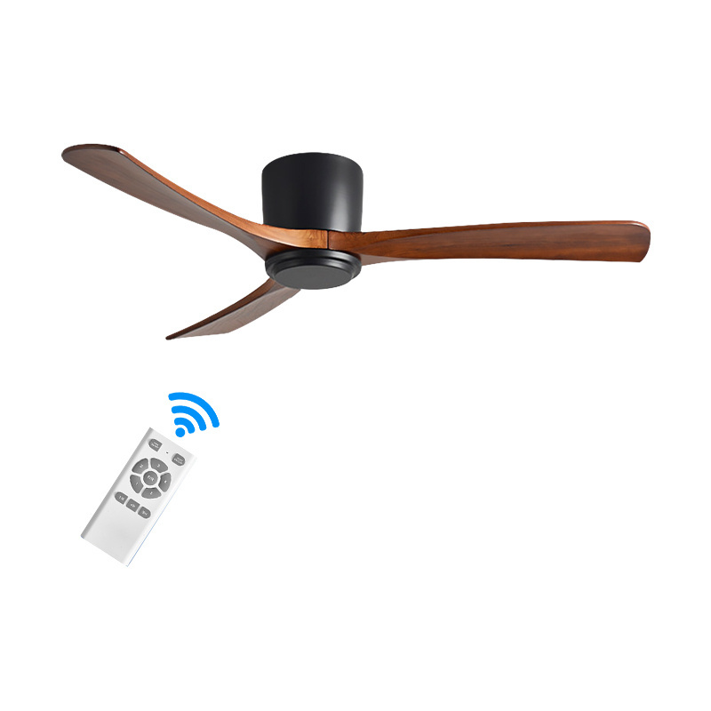 Electric Modern Ceiling Fan Factory Direct Sale Indoor Decoration Remote Control 52inch Ceiling Fan with Light 