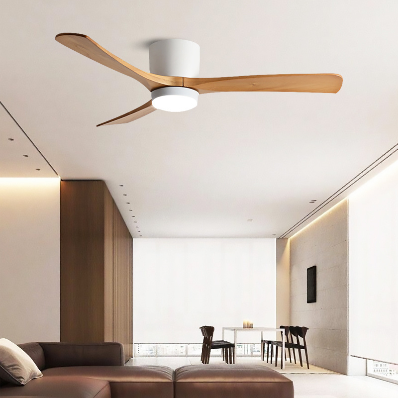 Electric Modern Ceiling Fan Factory Direct Sale Indoor Decoration Remote Control 52inch Ceiling Fan with Light 