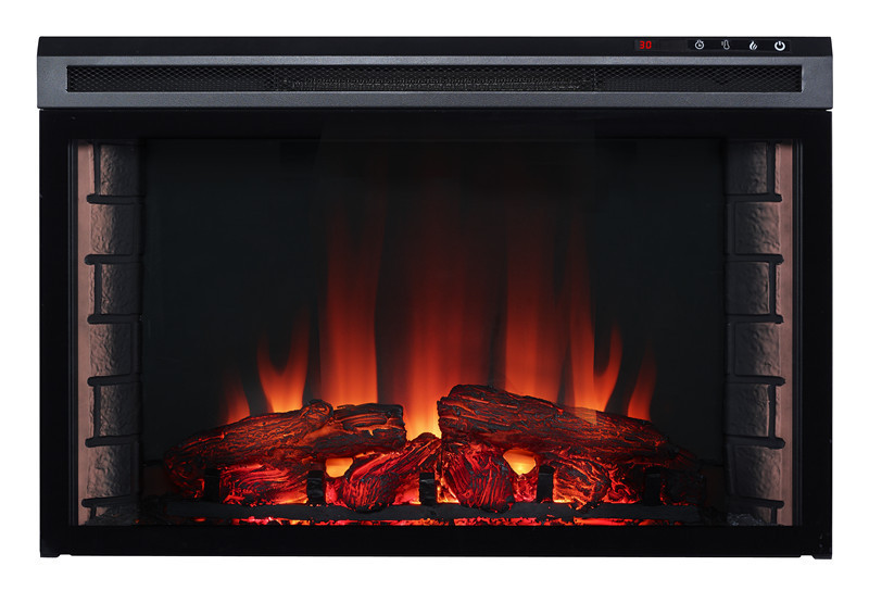 240V Electric Decorative Mini Curved Wall Mounted Fireplace Heater with Fire for Hotel Use