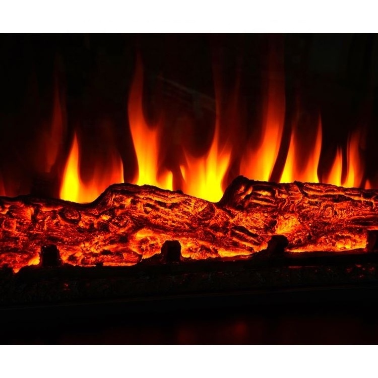 European classic 3d flame wooden electric fireplace with mantel