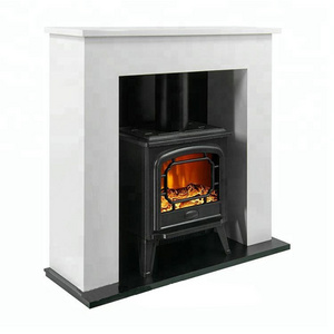 Best insert wooden low noise electric fireplace stoves with mantle