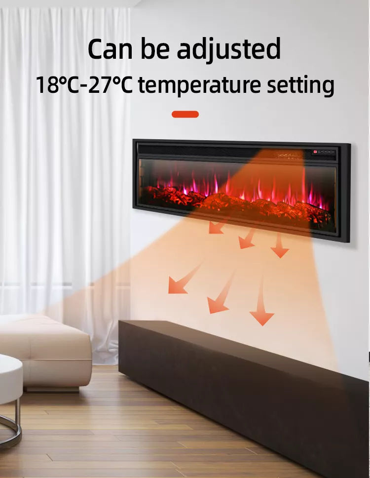 Yijia electric stove heater, electric fireplace decorating fireplace heater with artificial fire flame/