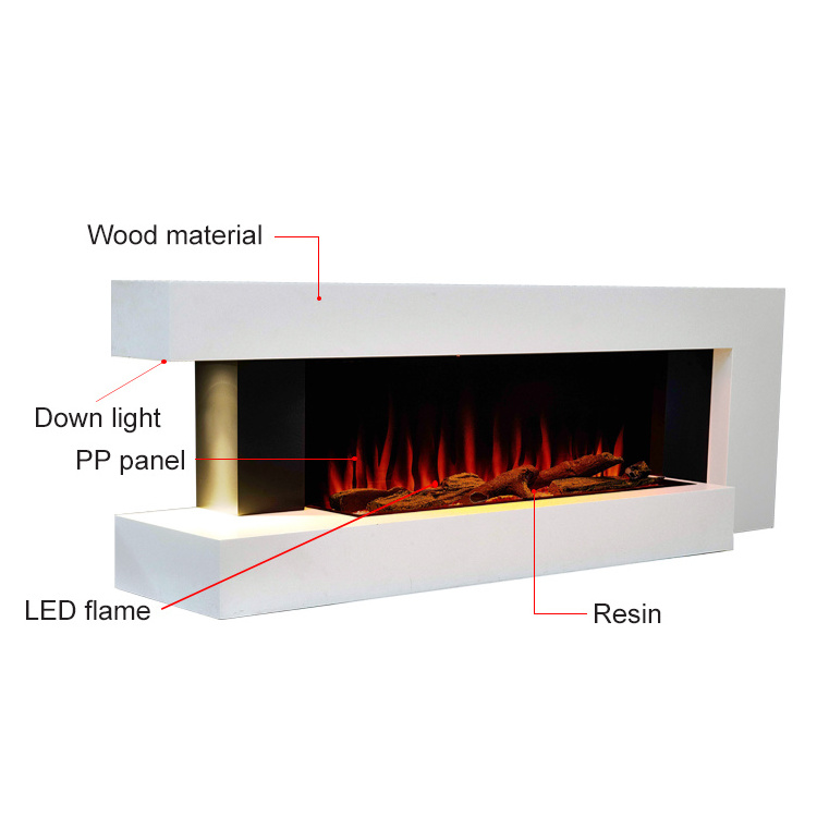 Hot sale wall mounted decorative electric fireplace