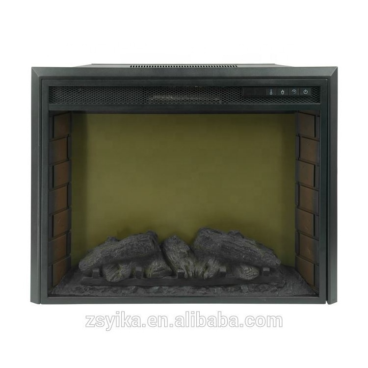 Factory price insert fireplace wood burning stove indoor portable electric fire place with log set