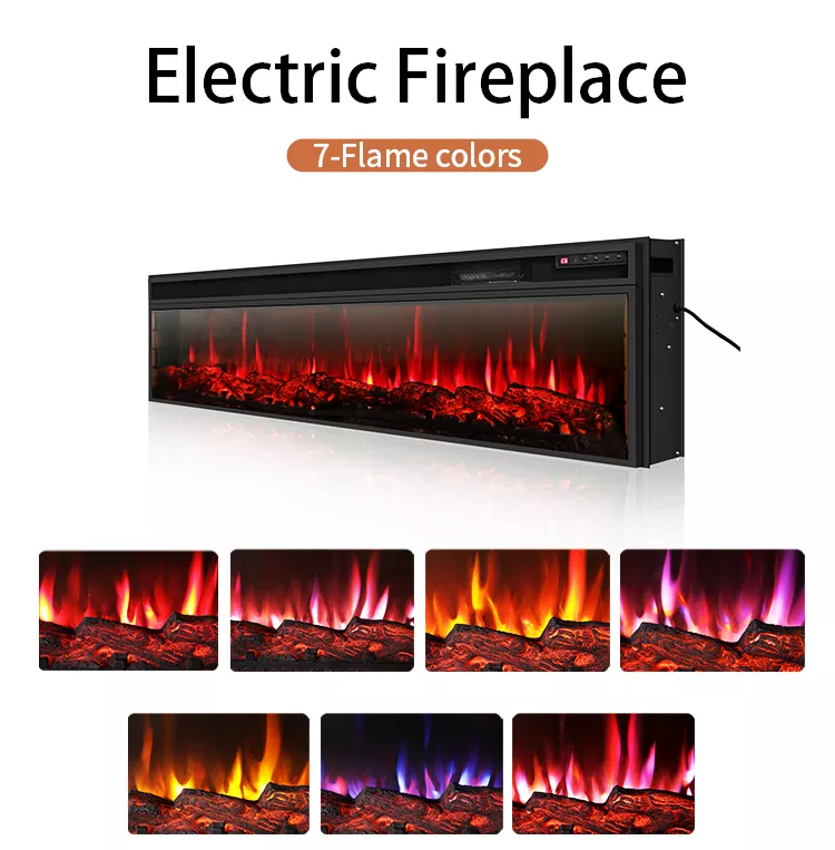 Yijia electric stove heater, electric fireplace decorating fireplace heater with artificial fire flame/