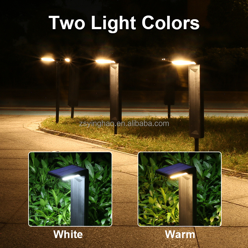 Solar Powered Outdoor Pathway Decoration Landscape Waterproof Lawn Lamp Solar Spot Lights Led Solar Bollard Garden Lights