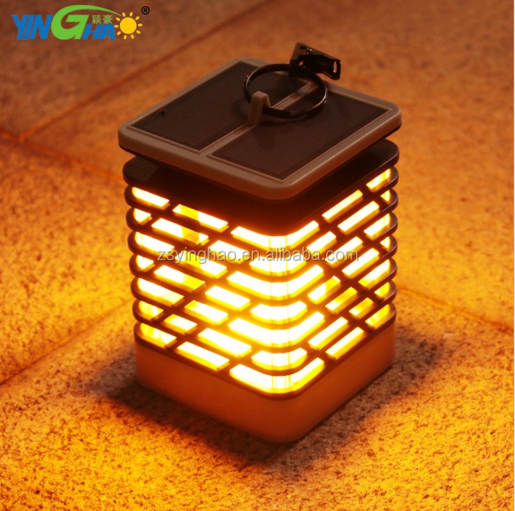 Dancing Flame Lamp Decorations Flickering Torch Outdoor Led Garden Solar Flame Light