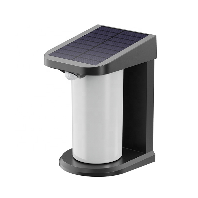 China New Design Modern Waterproof Interaction Security Fence Led Outdoor Garden Solar Powered Wall Motion Sensor Lamp