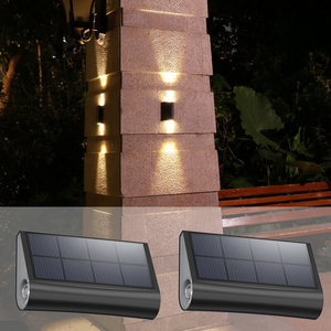 16 Pack Fence Patio Wall Decor Garden Staircase Corridor Waterproof Solar Led Deck Lights Outdoor Stairs Led Light