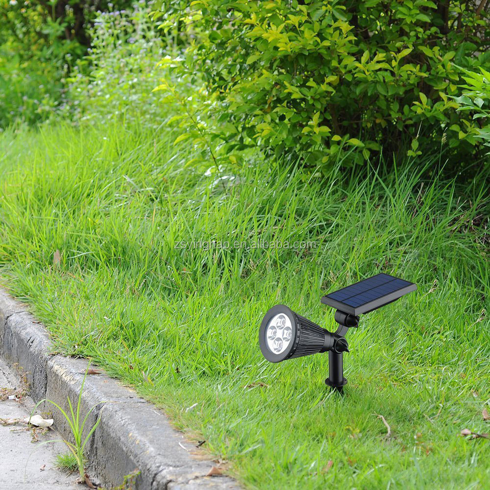 200 Lumens Solar Stick into the ground/ mount on the wall spotlight