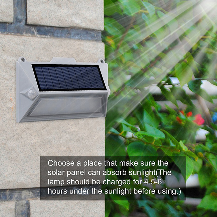 New 3.7V/1200mAh rechargeable dual Motion Sensor PIR LED  solar wall garden light outdoor