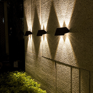 Waterproof Outdoor Garden Fence Lamp Wall Mounted Led Solar Up And Down Wall Light