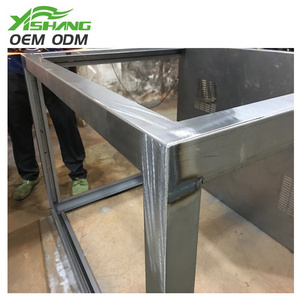 metal factory stainless steel tube Custom Heavy structure welding frame making with coating table sheet part fabrication service