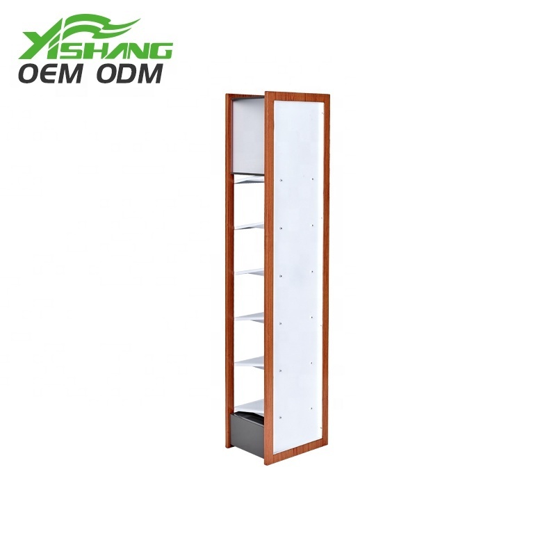 Best selling quality beauty makeup cosmetic display rack stand cabinet for metal cosmetics