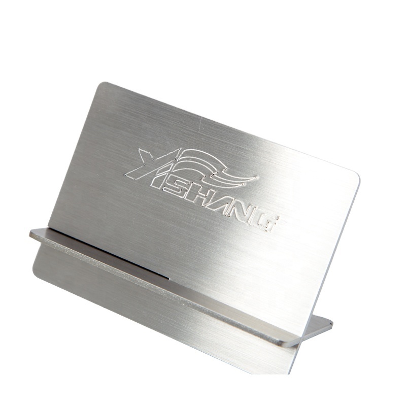 YISHANG Factory customized high-end wholesale desktop metal display business card  / metal display rack