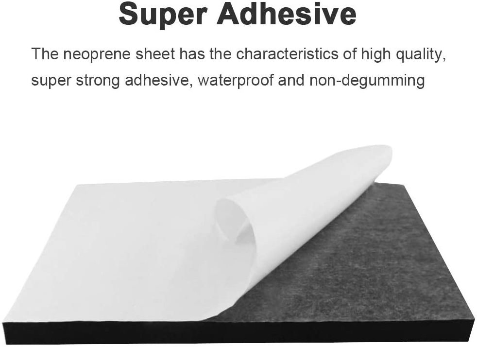 China manufacturer Custom shapes die cutting 1mm 2mm 3mm 4mm double sided EVA foam sheet self adhesive rubber pad