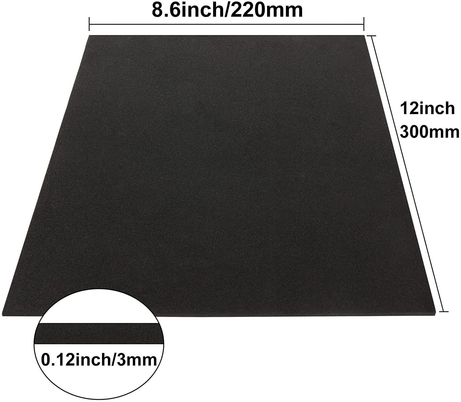 High Density eva Material Rubber Sheet cosplay foam sheets 1mm 2mm 4mm thin foam sheet