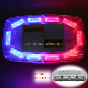 11Inch 12V/24V 30LED Strobe Mini Light Bar Emergency Warning Light Bar Red Blue