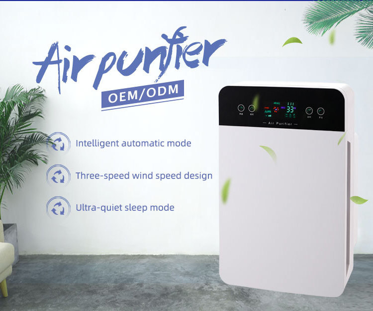 Household appliances negative ion indoor smoke removal PM2.5 brand custom wholesale air purifier